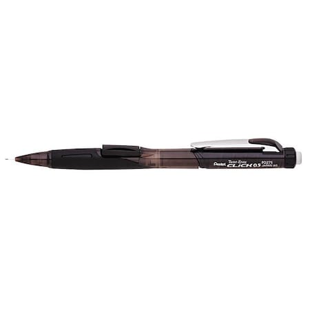 Twist-Erase CLICK Mechanical Pencil, 0.5 mm, HB (No 2), Black Lead, Black Barrel MPN:PENPD275TA