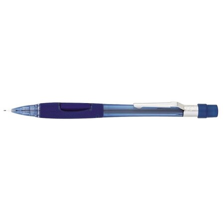 Quicker Clicker Mechanical Pencil, 0.7 mm, HB (No 2), Black Lead, Transparent Blue Barrel MPN:PENPD347TC