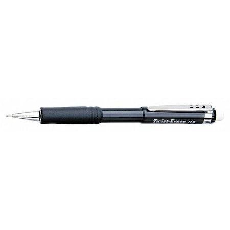 Twist-Erase III Mechanical Pencil, 0.9 mm, HB (No 2), Black Lead, Black Barrel MPN:PENQE519A