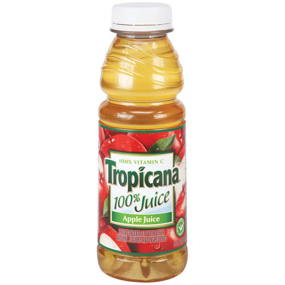 Tropicana Apple Juice, 10 Oz., Box Of 24 MPN:6114