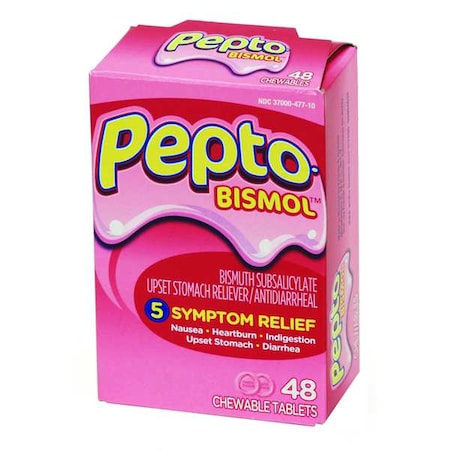 Pepto-Bismol, Chewable Tablet, 262mg, PK48 MPN:47367