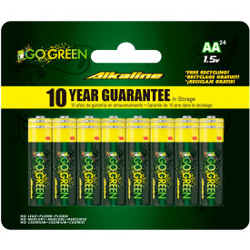 GoGreen Power® AA Alkaline Batteries 1.5V Pack of 24 24011