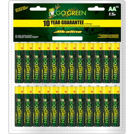 GoGreen Power® AA Alkaline Batteries 1.5V Pack of 48 24048