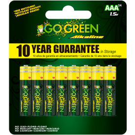 GoGreen Power® AAA Alkaline Batteries 1.5V Pack of 24 24012