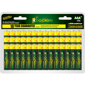 GoGreen Power® AAA Alkaline Batteries 1.5V Pack of 48 24049