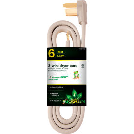 GoGreen Power GG-27106 Dryer Cord Gray - 6 Ft GG-27106