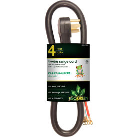 GoGreen Power GG-27204 Range Cord Black - 4 Ft GG-27204