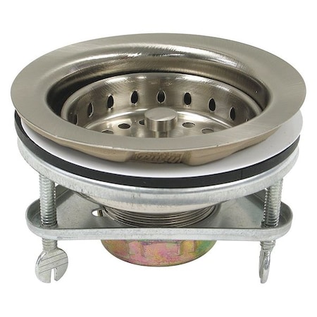 Strainer, Satin Brushed Nickel, 4-1/2
