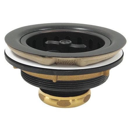 Sink Strainer, Polished Brass, 5