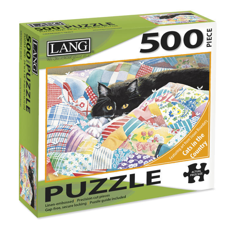 Lang 500-Piece Jigsaw Puzzle, Grandmas Quilt MPN:5039160