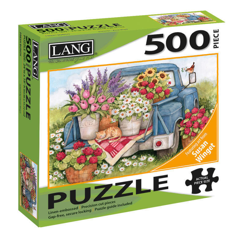 Lang 500-Piece Jigsaw Puzzle, Fresh Bunch MPN:5039163