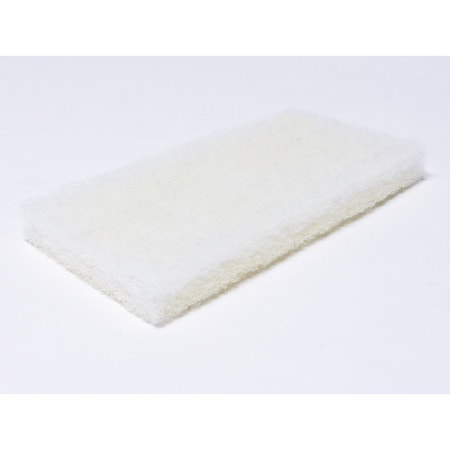 Scrubbing Pad White; Light Duty, PK 20, 20 PK MPN:5200