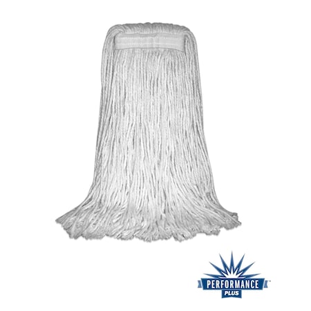 4 Ply Wet Mop, 20 oz Dry Wt, Cut-End, White, Cotton, PK12, P09003 MPN:P09003