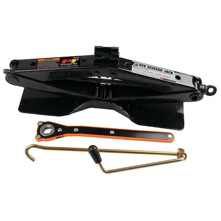 Scissor Jack, Steel, 2 ton Capac., 15 in W MPN:W1622