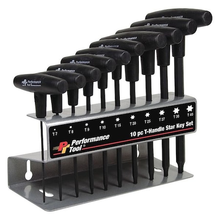 10 Piece Torx? T-Shape Torx? Key Set, W80276 MPN:W80276