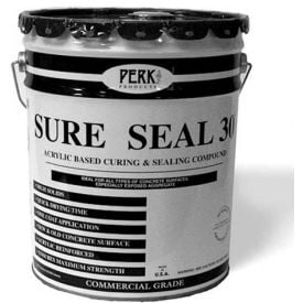 Sure Seal 30 Acrylic Sealer Brown Gloss Finish 5 Gallon Pail 1/Case - CP-1542 CP-1542