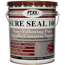 Sure Seal 100 Acrylic Sealer Clear Gloss Finish 5 Gallon Pail 1/Case - CP-1548 CP-1548