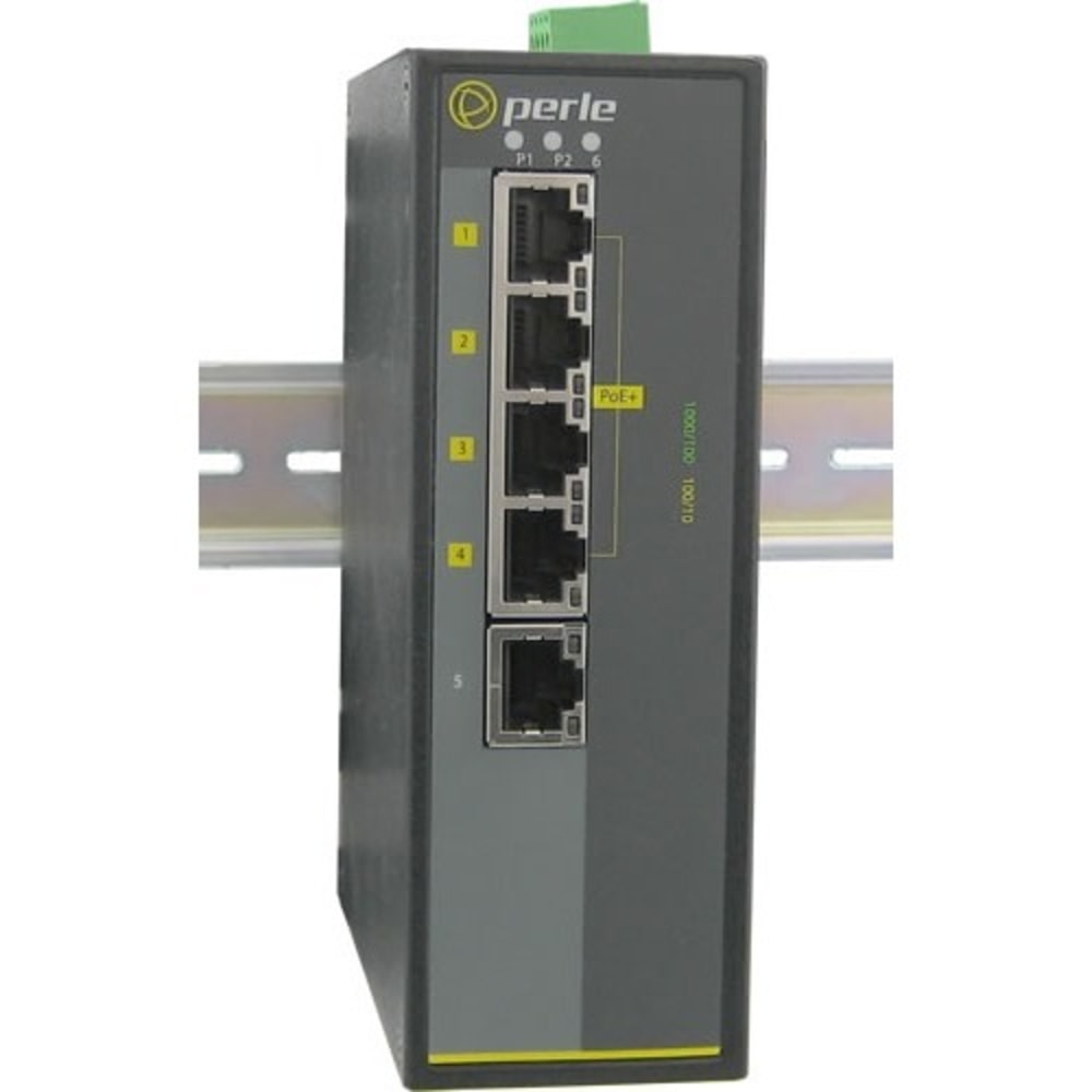 Perle IDS-105GPP-M2SC05-XT - Industrial Ethernet Switch with Power Over Ethernet - 6 Ports - 10/100/1000Bas - 07011970 MPN:07011970