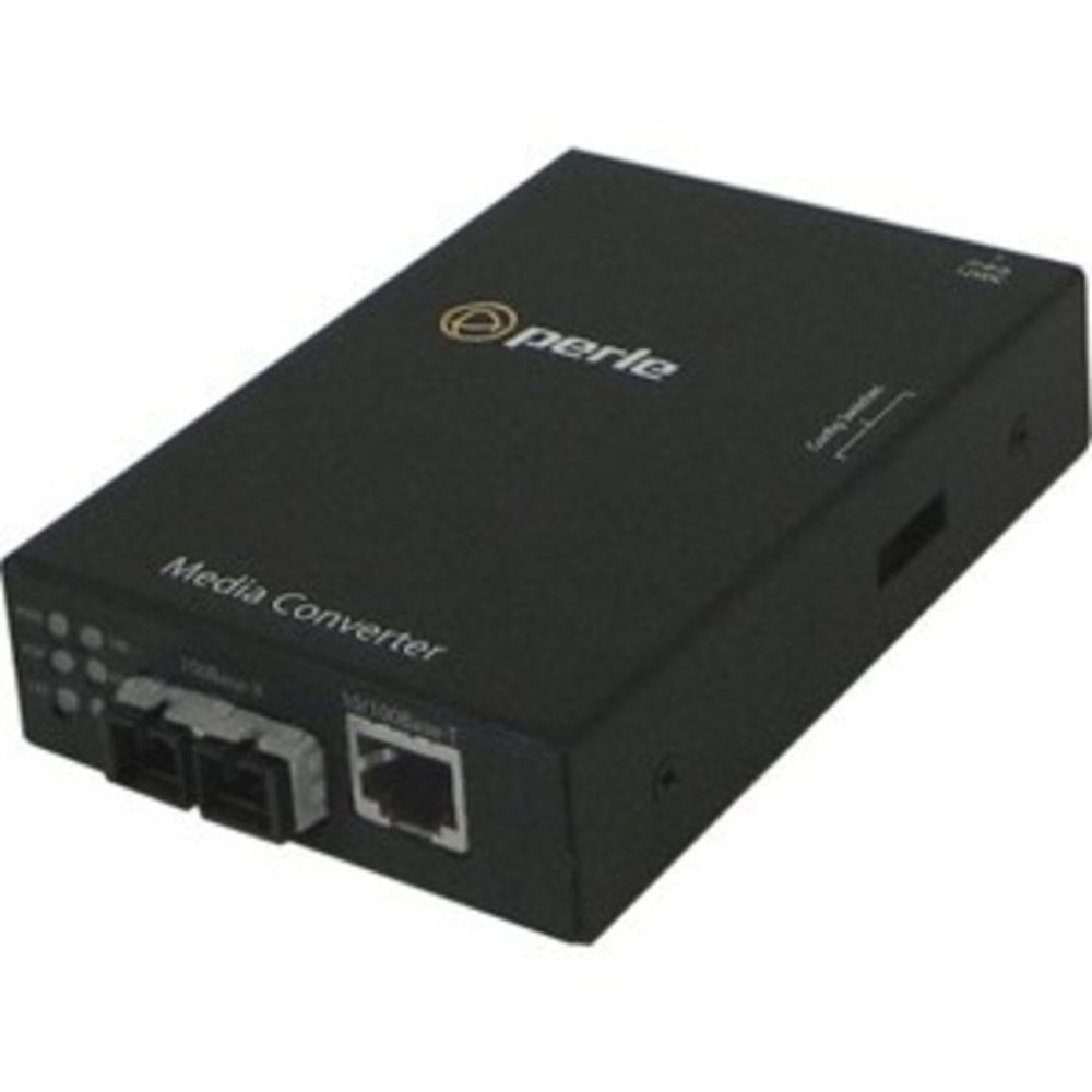 Perle S-100-S1SC20U Fast Ethernet Stand-Alone Media Converter - 1xRJ45 - 1x SC Ports - 10/100Base-TX, 100Bas - 05050274 MPN:05050274