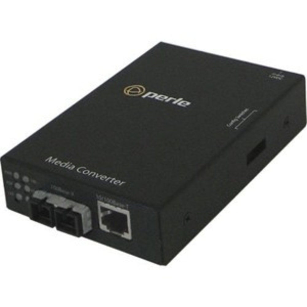 Perle S-110-S1SC20U - Fiber media converter - 100Mb LAN - 10Base-T, 100Base-TX, 100Base-BX - RJ-45/SC singl - 05050474 MPN:05050474