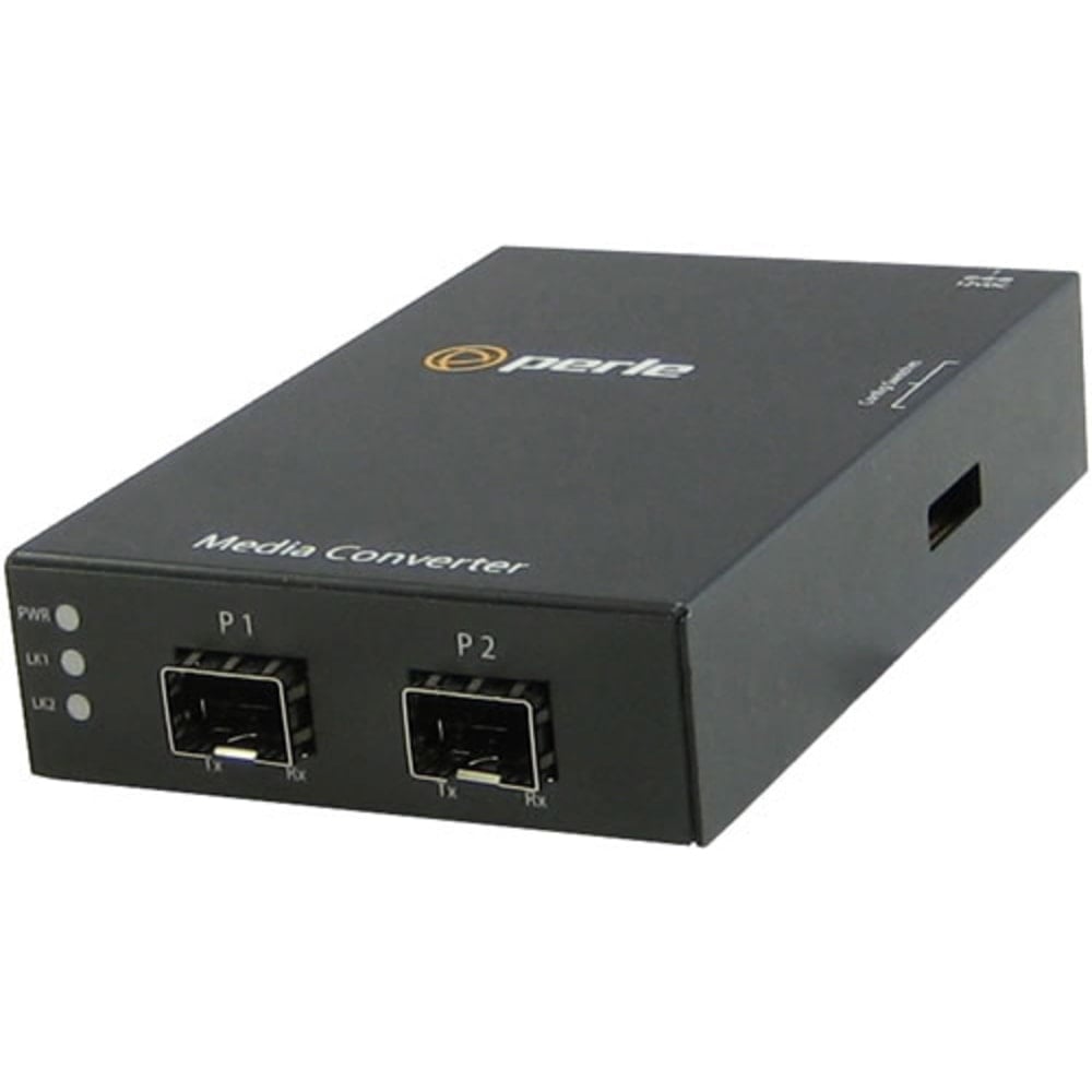 Perle Protocol Transparent Stand-Alone Media Converter with Dual SFP Slots - 1000Base-X - 2x SFP Slots - 05060574 MPN:05060574