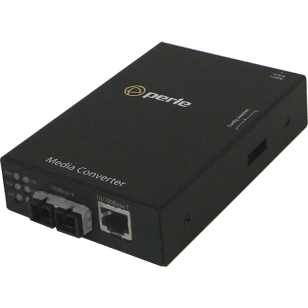 Perle S-110-M2SC2-XT - Fiber media converter - 100Mb LAN - 10Base-T, 100Base-FX, 100Base-TX - RJ-45 / SC multi-mode - up to 1.2 miles - 1310 nm MPN:05090000
