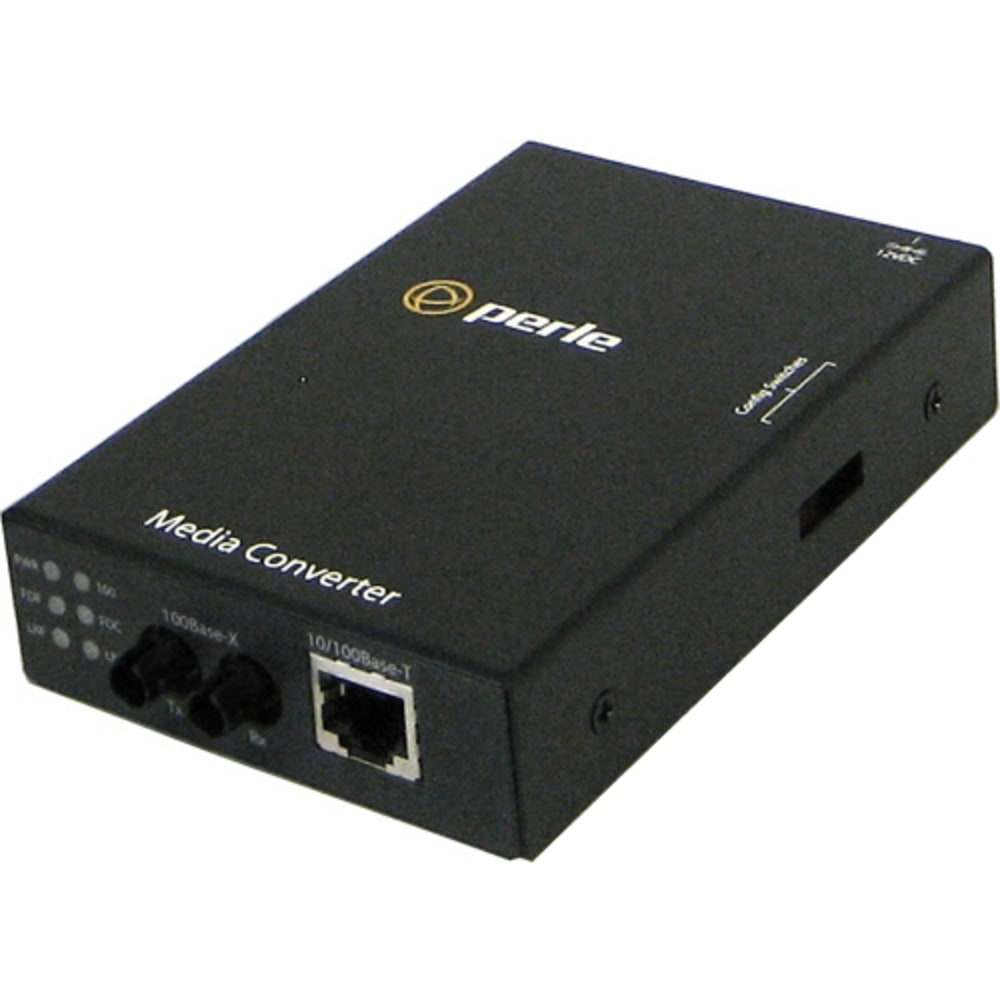 Perle S-110-M2LC2-XT - Fiber media converter - 100Mb LAN - 10Base-T, 100Base-FX, 100Base-TX - RJ-45 / LC multi-mode - up to 1.2 miles - 1310 nm MPN:05090020