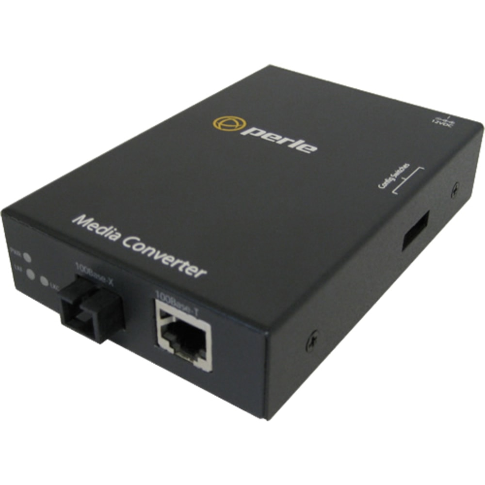Perle S-110-S1SC20D-XT Media Converter - 1xRJ45 - 1x SC Ports - Single-mode - 10/100Base-TX, 100Bas - 05090070 MPN:05090070