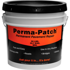 Perma-Patch® All Season Asphalt Repair Material 50 lb Pail PP-50-CP - Pkg Qty 36