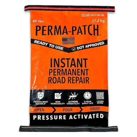 Cold Patch, 60 lb., Bag, Black, PP-60-C MPN:PP-60-C
