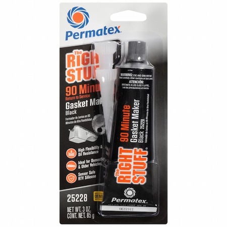 Gasket Sealant, 3 oz, Black MPN:25228