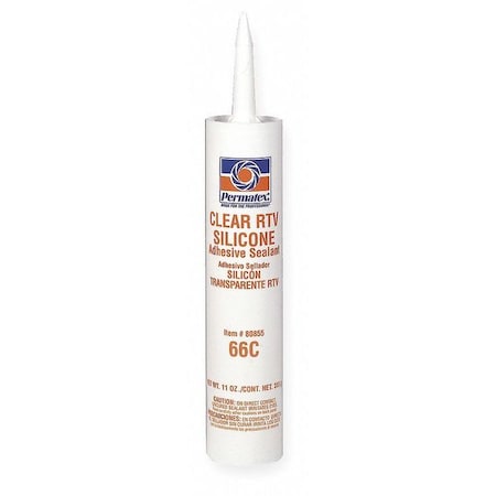 Multipurpose Gasket Sealant, 11 oz, Clear, Temp Range -75 to 400 Degrees F MPN:80855