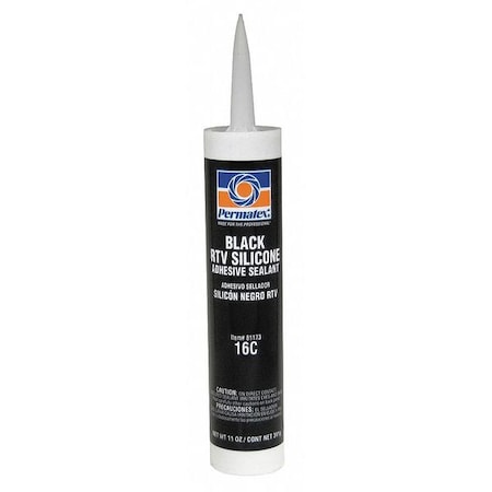 Multipurpose Gasket Sealant, 12.9 oz, Black, Temp Range -75 to 450 Degrees F MPN:81173