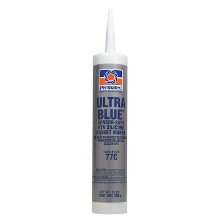 Low Odor, Noncorrosive RTV Gasket Maker, 13 oz, Blue, Temp Range -65 to 500 Degrees F MPN:81725