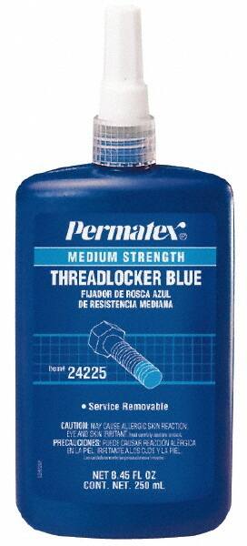 Threadlocker: Blue, Liquid, 250 mL, Bottle MPN:24225