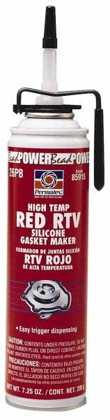 Joint Sealant: 7.25 oz Can, Red, RTV Silicone MPN:85915