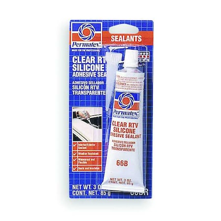 #66 Clear Silicone Adhesive 3 Oz Tube MPN:80050