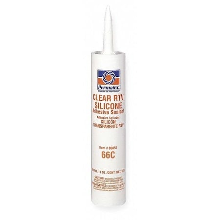 #66 Clear Silicone Adhesive Sealant 11 Oz MPN:80855