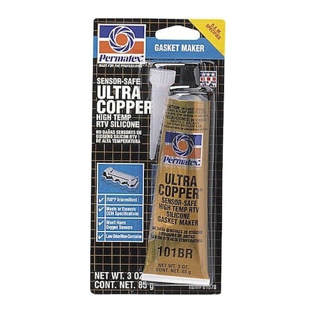 #101 Ultra Copper Maximum Temp Gasket Maker 3OZ MPN:81878