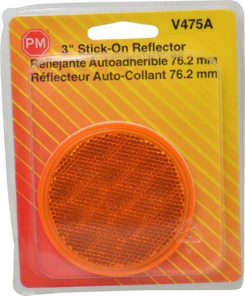 3 in Diam, Amber Lens & Reflector MPN:V475A 3 in Diam, Amber Lens & Reflector MPN:V475A
