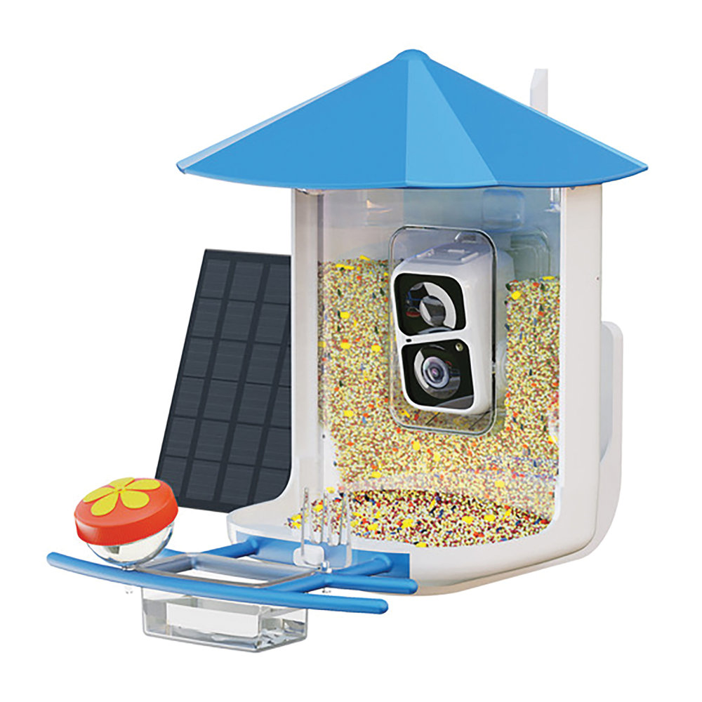 PerchMe Smart Bird Feeder With Camera, Azure/White MPN:SF-BF-AC01