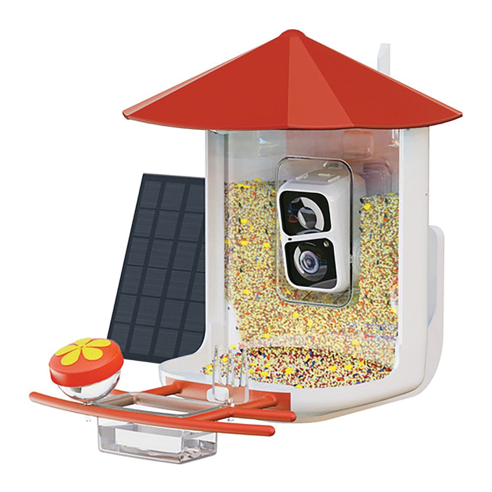 PerchMe Smart Bird Feeder With Camera, Red/White MPN:SF-BF-VC01