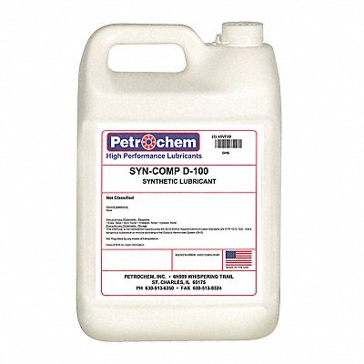 Compressor Oil 1 gal Jug 30 SAE Grade MPN:SYN-COMP D-100-001