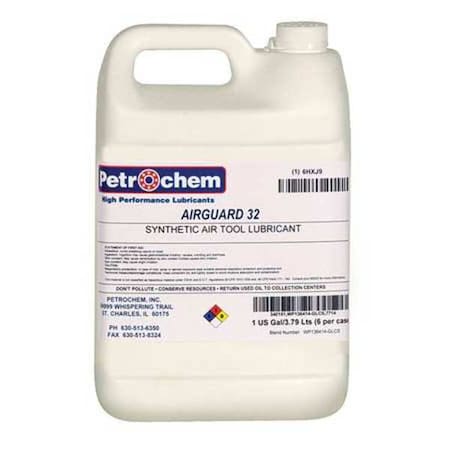 Synthetic Air Tool Lubricant, SAE Grade 10W, ISO 32 MPN:AIRGUARD 32-001