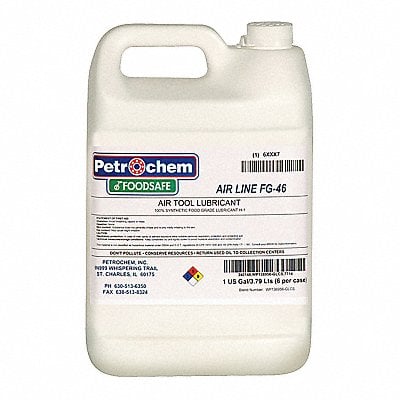 Air Tool Lubricant Synthetic Base 1 gal. MPN:FOODSAFE AIRLINE TOOL FG-46-001