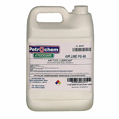Air Tool Lubricant Synthetic Base 1 gal. MPN:FOODSAFE AIRLINE TOOL FG-68-001