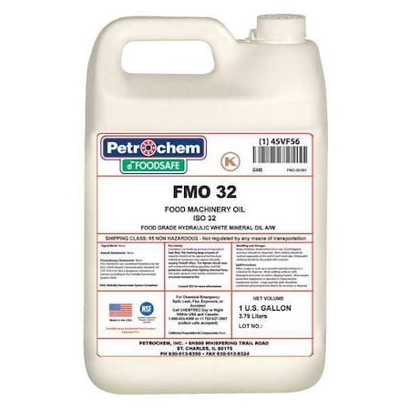 1 gal Pail, Hydraulic Oil, 32 ISO Viscosity, 10W SAE MPN:FMO 32-001