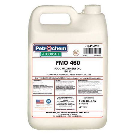 1 gal Pail, Hydraulic Oil, 460 ISO Viscosity, Not Specified SAE MPN:FMO 460-001
