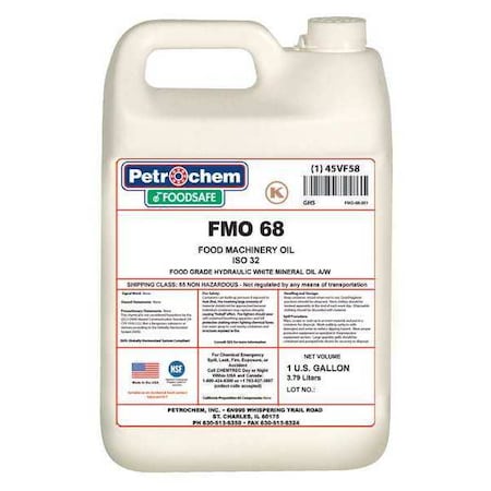 1 gal Pail, Hydraulic Oil, 68 ISO Viscosity, 20 SAE MPN:FMO 68-001