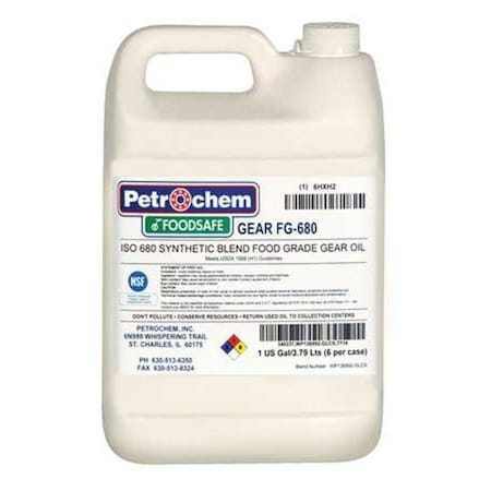 1 gal Gear Oil Jug 680 ISO Viscosity, 140 SAE, Clear MPN:FOODSAFE GEAR FG-680-001